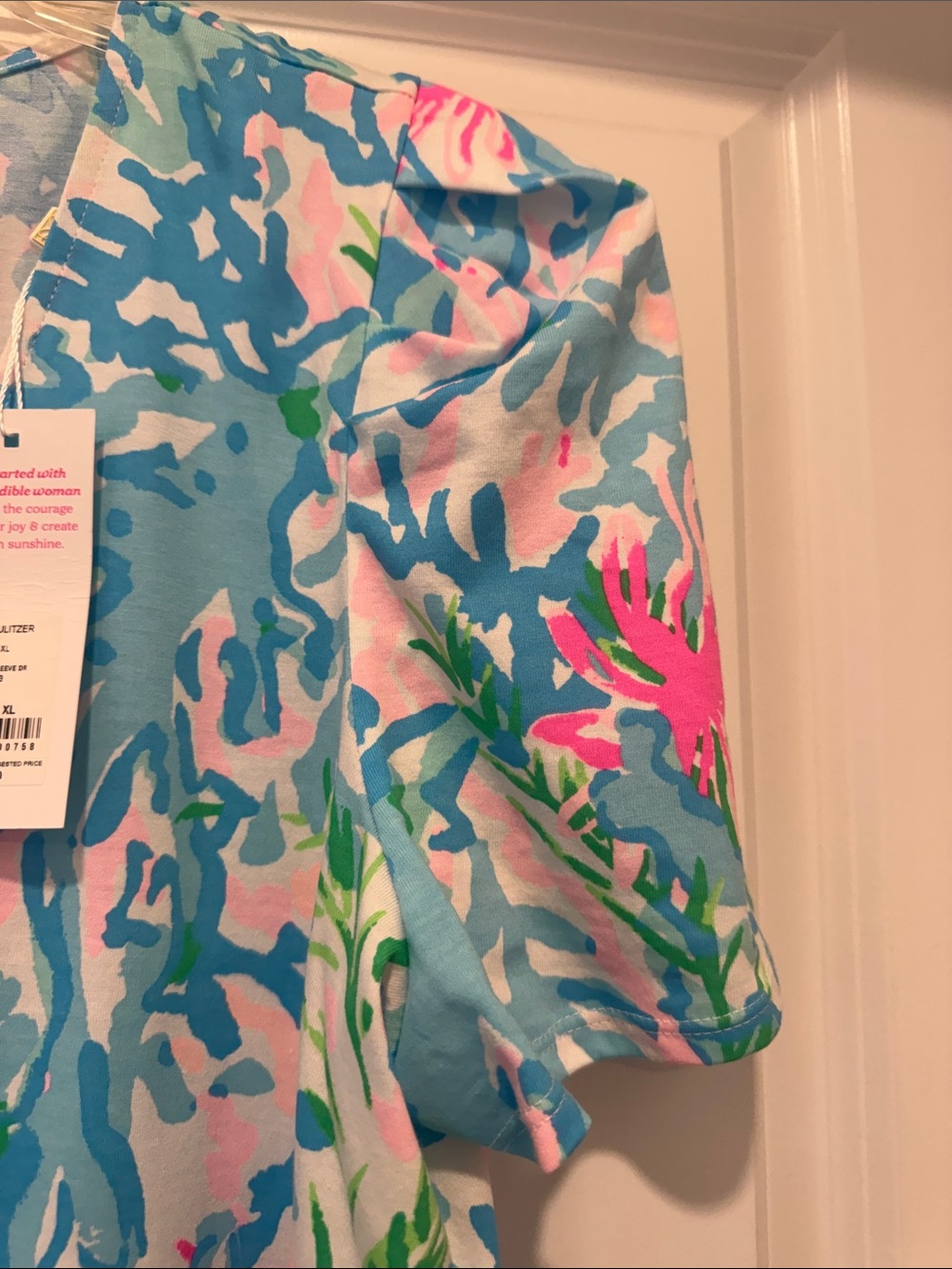 Lilly Pulitzer Multi-Color Coral Bay V-Neck Dress - Picture 3 of 6